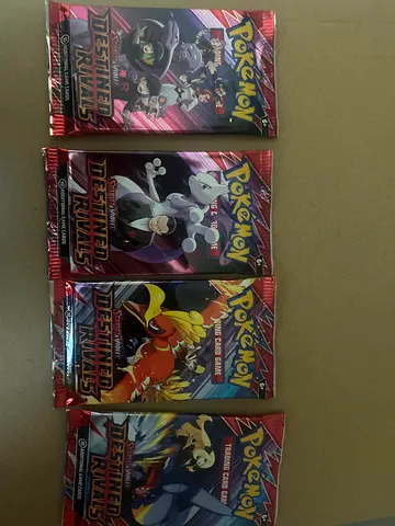 4 destined rivals booster packs sealed