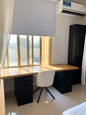 IKEA Desk with 2 ALEX Drawer Units – Large Workspace