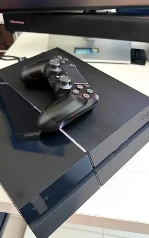 Ps4 with controller and wires