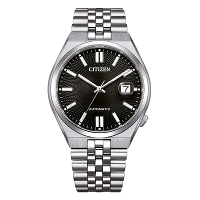 Citizen Tsuyosa 60 Men Automatic Black Dial Analog Stainless Steel Watch NK0020-55E