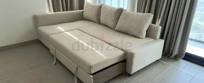 L shape sofa bed with storage Ikea perfect condition