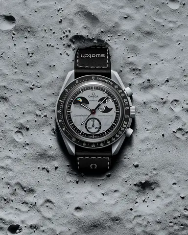 Omega X Swatch Mission to Earth-phase Indicator Watch