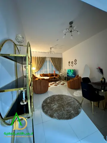Brand-New Furnished 1BR Apartment for Monthly Rent in Al Msharf, Ajman, Super Deluxe Finishing, All Utilities & Facilities Included