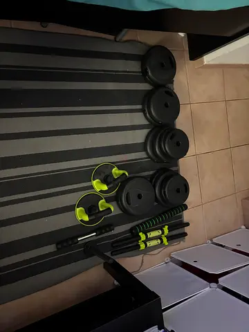 40KG Adjustable Dumbbell and Barbell Set
