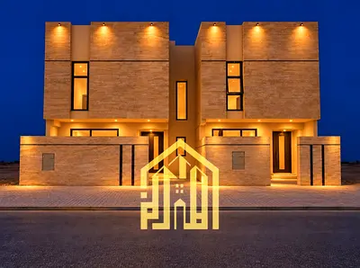 Saudi-style villa in Al-Heliw | Two floors + roof | Includes fees, electricity, water, and air cond