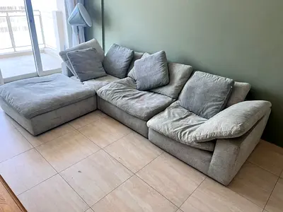 Looks Like a new Pan Emirates Pianca Modern sofa with ottoman