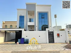 Two-story villa for sale on Sheikh Mohammed Bin Zayed Road, behind Al Humaidiya Park, featuring 4 ma
