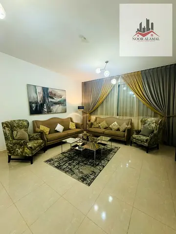 🏠 شقة مفروشة سوبر ديلوكس للإيجار – التعاون، الشارقة  📍 الموقع: برج الأطباء العرب، منطقة التعاون، الشارقة ✨ الحالة: سكن ثاني 🛏️ غرف النوم: غرفتان 🛋