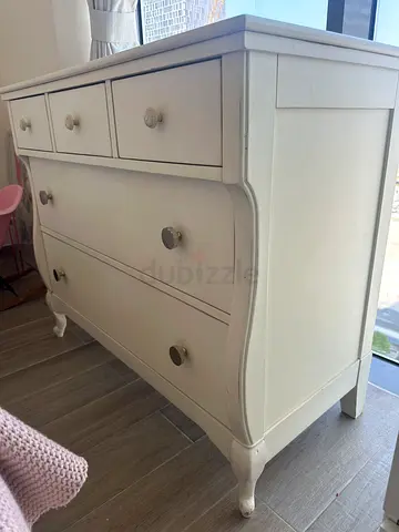 Classic pottery barn White Wooden Dresser with Multiple Drawers