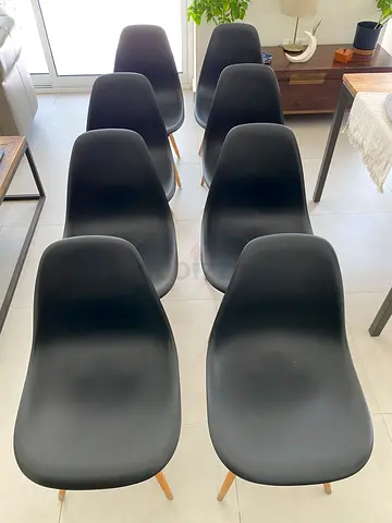 Set of 8 Eames-Style Dining Chairs