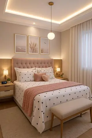 Brand New 160*200 dusty pink colour queen size bed
