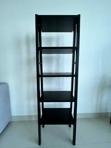 Modern Black 5-Tier Shelf