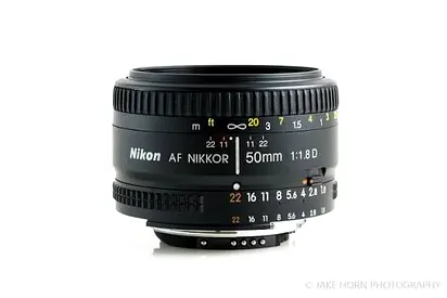 Nikon AF Nikkor 85 and 50mm f/1.8D Autofocus Prime Lens - Good Condition