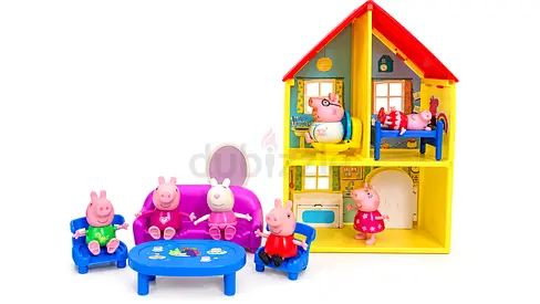 Peppa pig house and extra peppa characters
