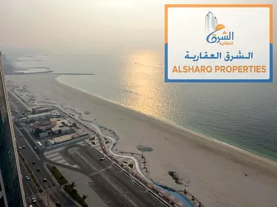 دوبلكس كورنيش عجمان 3 غرف وصالة إطلالة بحرية غرفة خادمة جيم مسبح تكييف على المالك 100 ألف على 4 دفعات الحق العرض الآن