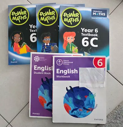 Year 6 Power Maths 6C set + Oxford Primary English Student Book & Workbook (Level 6)