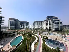 3BR + maid Apartment | Erin Central Park | Pool & Burj View | Unfurnished