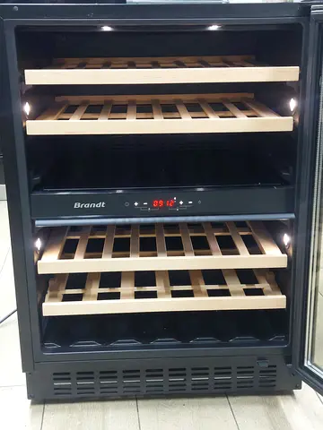 Professional Brandt Dual Zone Temperature 40 Bottles Capacity Wine Cooler