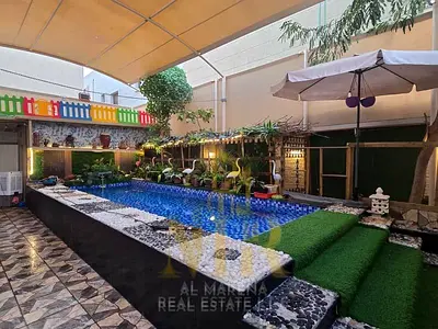 Villa for sale, strategically located near all amenities, schools, and shopping centers. The price includes electricity, water, and air conditioning u