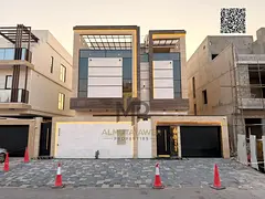 Villa with swimming pool and elevator; features 5 master bedrooms, a majlis, 3 living areas, and a r