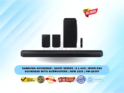 Samsung Soundbar | Q935F Series | 9.1.4CH | Wireless Soundbar with Subwoofers | New 2025 | HW-Q935F