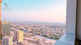 Furnished apartment, two bedrooms, living room, balcony, open view