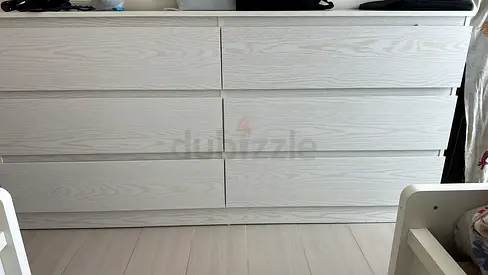 6-Drawer Dresser – Light Wood / White Oak – Pan Home