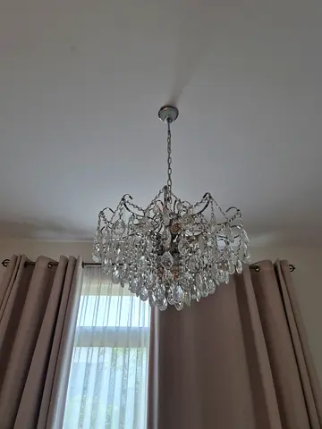 Crystal chandelier pendant light - elegant ceiling fixture