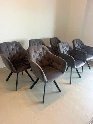 6 Grey Dining Chairs (Chatels and More)