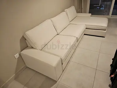 IKEA Kivik L shape Sofa Beige Excellent condition