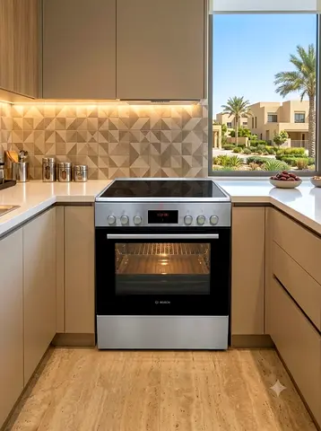 Bosch 60×60cm Ceramic Electric Cooker – 4-Hob Stove, New Model