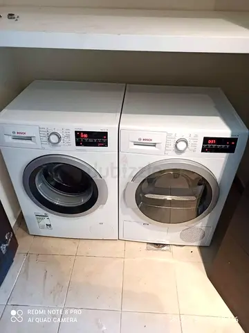 Bosch series 6 9kg washer dryer separate set