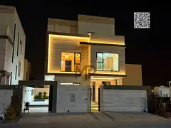 Villa with swimming pool in Al Zahia | 4 master bedrooms, living room, 3 halls, maid's room, rooftop
