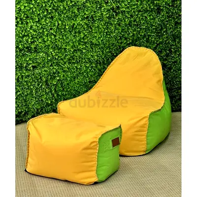 1 bean bag 1 footstool