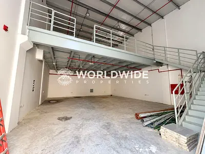 32 KW Power | 3,600 SQ FT. Warehouse with Mezzanine for RENT with Excellent Condition | Al Jurf industrial Area 3, Ajman