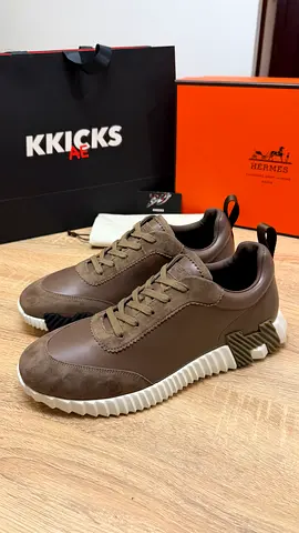 Hermes Bouncing Sneaker Brown Leather & Suede