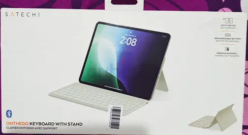 Satechi OntheGo Bluetooth Keyboard, Connect Up to 3 Devices, For iPad, Sand
Wireless