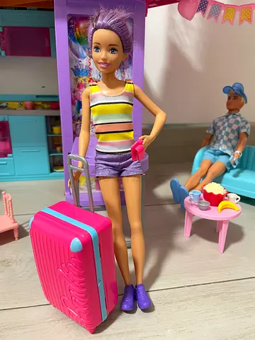 Barbie/Ken Dolls, kitchen set, pet set, barbie gym set, baking set, barbie car(all with accessories)
