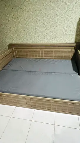 Sofa cum Bed Extendable Base with Mattress and waterproof cover worth AED 350