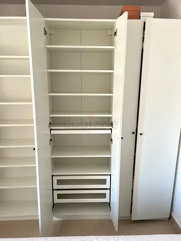 IKEA PAX Wardrobe 75 × 35 × 236 cm – Fully Equipped with KOMPLEMENT Interior