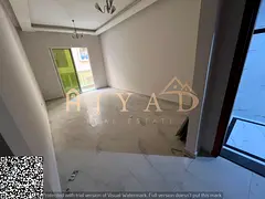 For annual rent in Ajman, 1BR apartment with 2 baths, balcony, central AC, near all services and She