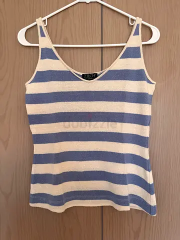 Zilch striped knit tank top - size S