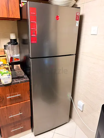 Hoover 2-Door Fridge Freezer - Silver