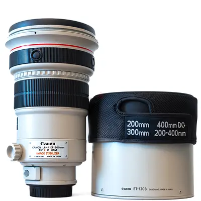 Canon EF 200mm f2 L IS USM Lens - With Bag - RARE