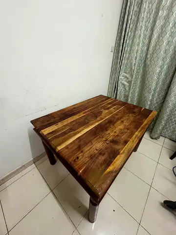 6 seater wooden dining table
