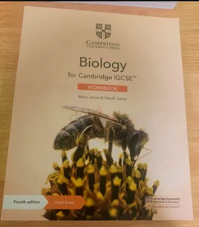 Biology for Cambridge IGCSE Workbook (Fourth Edition) by Mary Jones & Geoff Jones
