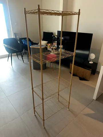 4-Tier Adjustable Metal Storage Shelving Unit – 55×30×107 cm