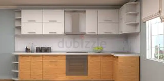 Kitchen cabinet interior vinyl wrapping