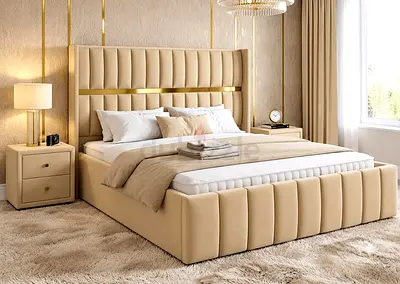 Latest design New King size Luxury Quality bed with Mattress Available