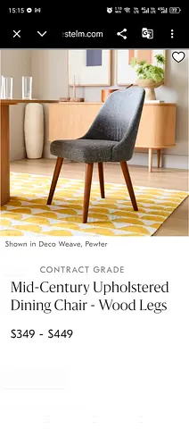Available 10 pieces dining chairs from west elm